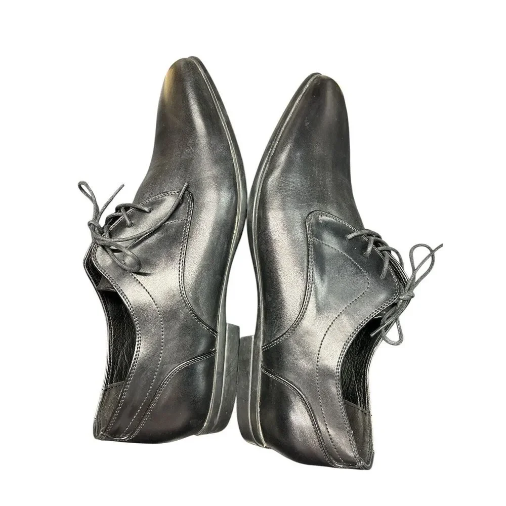 Giorgio Brutini Mens Oxford Dress Shoes Black‎ Leather Lace Up Size 14 M